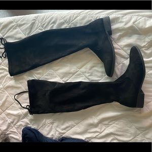Black over the knee boots
